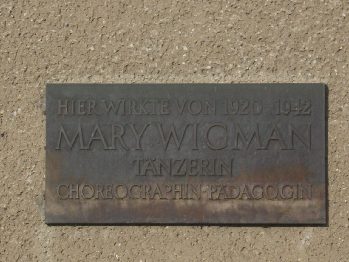 Mary Wigman Gedenktafel