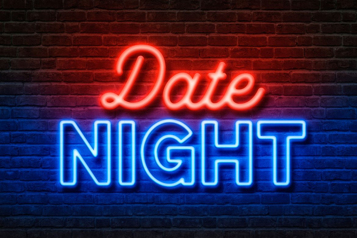 Neon Text Date Night