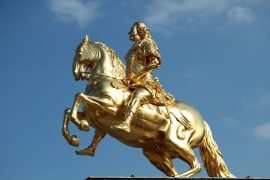 Der Goldene Reiter, die berühmte Statue von August dem Starken